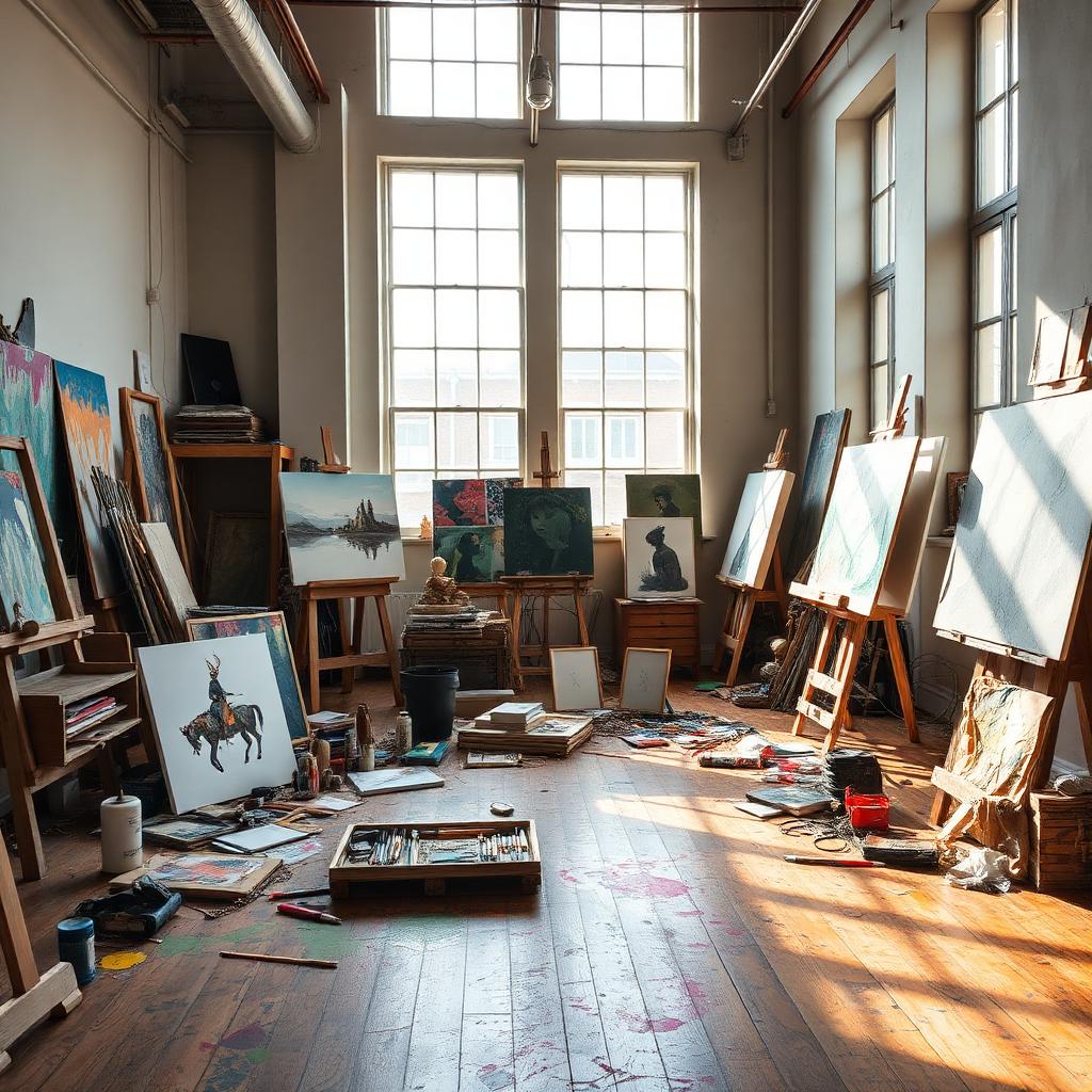 Chaotic art studio